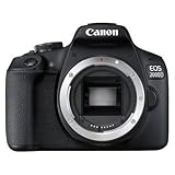 Canon EOS 2000D Spiegelreflexkamera Gehäuse (24,1 MP, DIGIC 4+, 7,5 cm (3,0 Zoll) LCD, Full-HD, WIFI, APS-C CMOS-Sensor), schwarz