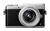 Panasonic Lumix DC-GX800KEGS Systemkamera (16 Megapixel, 4K30p Videoaufname,Hybrid Kontrast AF, mit Objektiv Lumix G VARIO 12-32mm/F3.5-5.6 ASPH) Silber